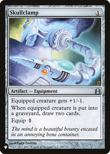 Skullclamp (The List Reprint) | Commander