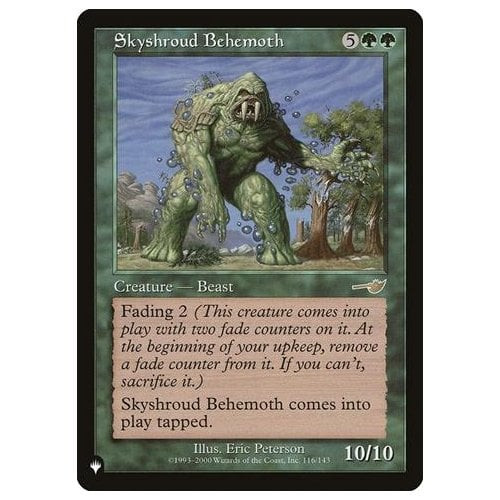Skyshroud Behemoth (The List Reprint)