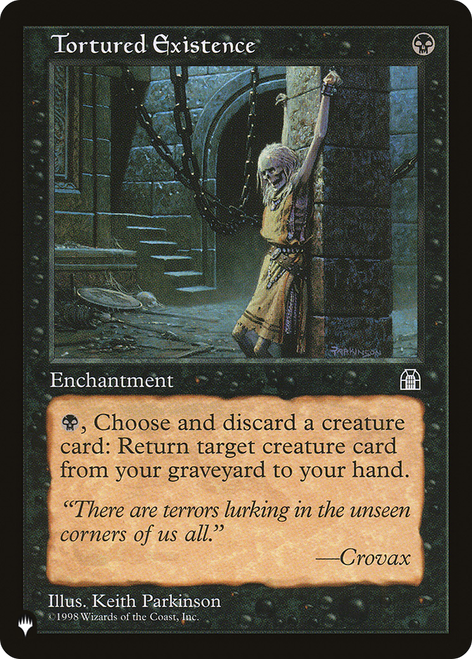 Tortured Existence (The List Reprint)