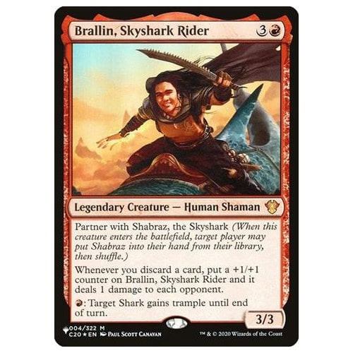 Brallin, Skyshark Rider (The List Reprint) | Commander 2020