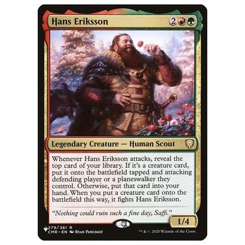 Hans Eriksson (The List Reprint)
