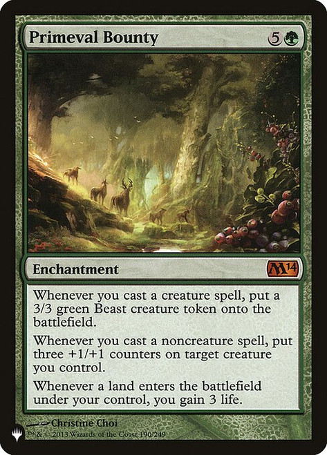 Primeval Bounty (The List Reprint)