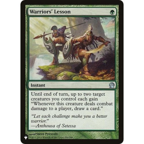 Warriors' Lesson (The List Reprint)