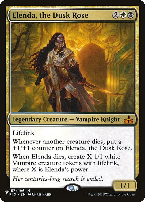 Elenda, the Dusk Rose (The List Reprint)