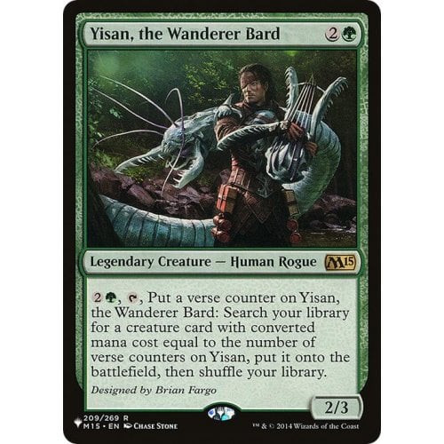 Yisan, the Wanderer Bard (The List Reprint) | Magic 2015 Core Set