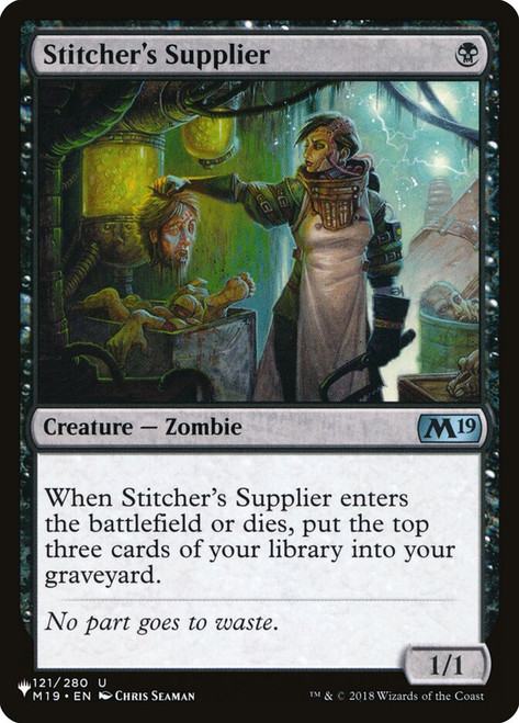 Stitcher's Supplier (The List Reprint) | Core Set 2019