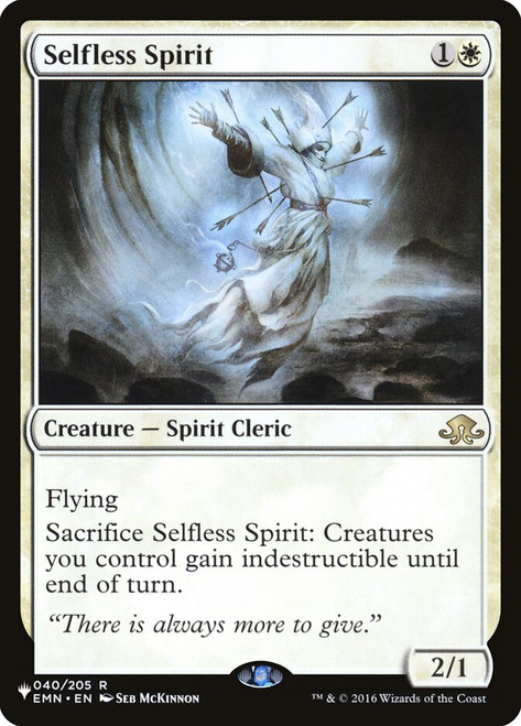 Selfless Spirit (The List Reprint)
