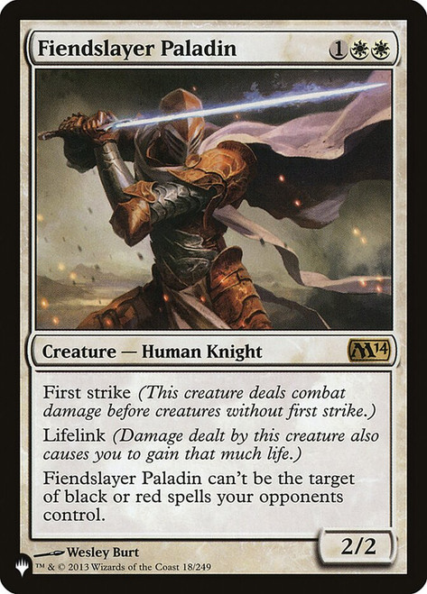 Fiendslayer Paladin (The List Reprint) | Magic 2014 Core Set