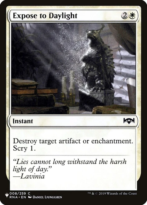 Expose to Daylight (The List Reprint)