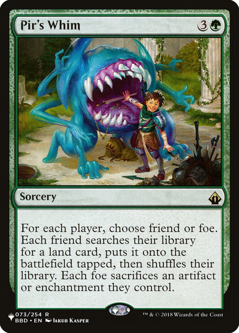 Pir's Whim (The List Reprint)
