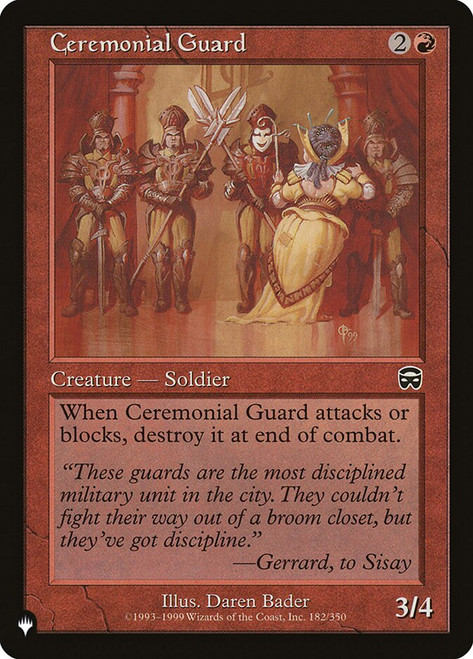 Ceremonial Guard (The List Reprint) | Mercadian Masques