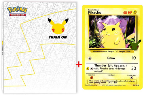 Pokemon Celebrations 25th Anniversary Oversized Jumbo Binder Album (Includes Pikachu Jumbo)