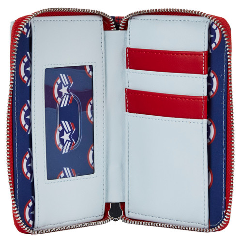 Marvel: Falcon Captain America Cosplay Zip Around Purse