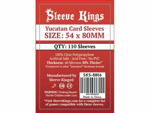Yucatan Card Sleeves 54mm x 80mm (110)
