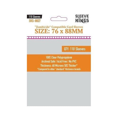 Zombicide Compatible Sleeves 76mm x 88mm (110)