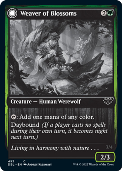 Weaver of Blossoms // Blossom-Clad Werewolf | Innistrad: Double Feature