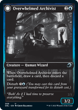 Overwhelmed Archivist // Archive Haunt (foil)