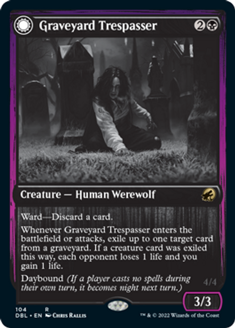 Graveyard Trespasser // Graveyard Glutton (foil) | Innistrad: Double Feature
