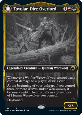 Tovolar, Dire Overlord // Tovolar, the Midnight Scourge (foil)