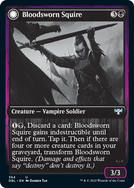Bloodsworn Squire // Bloodsworn Knight (foil)