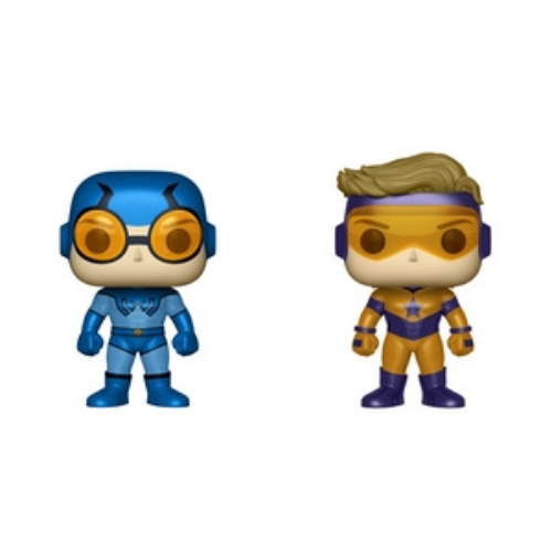 POP! Heroes - Blue Beetle & Booster Gold (2-Pack) (Metallic)