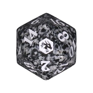 Magic Adventures in the Forgotten Realms Dice (D20) - Black