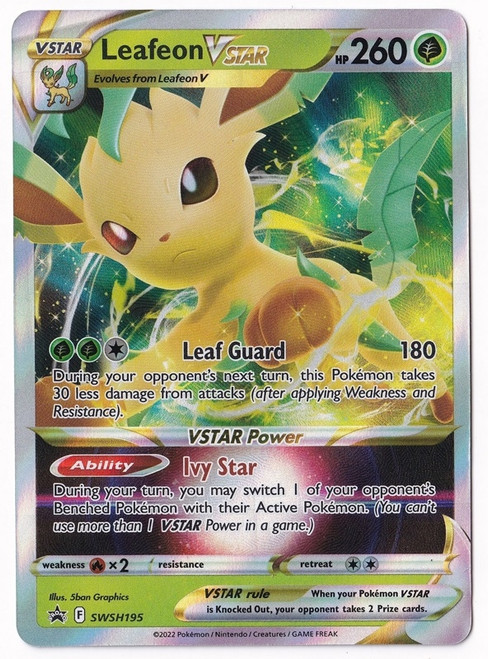 Sword & Shield Promo SWSH195 Leafeon VSTAR