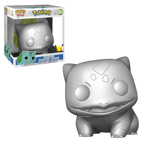 POP! Games - Pokemon #454 Bulbasaur 10-Inch Jumbo Sized (Silver Metallic)