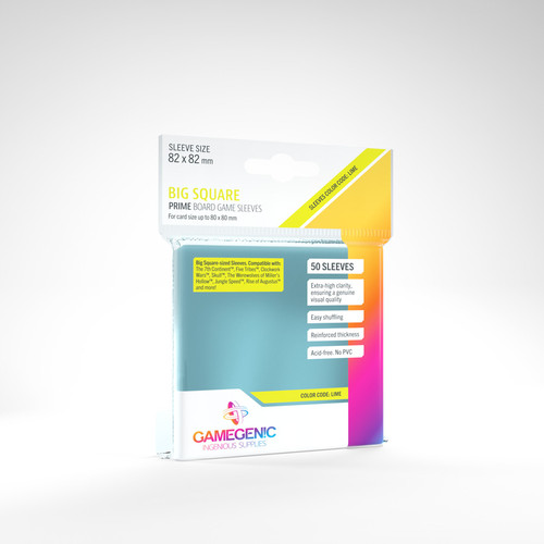 Prime Board Game Sleeves - Big Square (82 x 82mm)