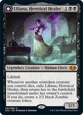 Liliana, Heretical Healer // Liliana, Defiant Necromancer (foil)