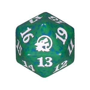 Magic Midnight Hunt Spindown Dice - Green