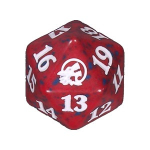 Magic Midnight Hunt Spindown Dice - Red