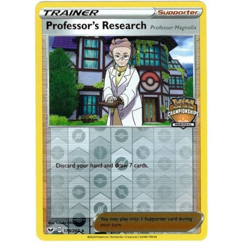 Sword & Shield (Base) 178/202 Professor's Research (Regionals League Promo)