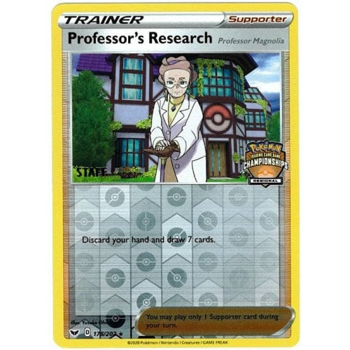 Sword & Shield (Base) 178/202 Professor's Research [Magnolia] (Regionals League Promo STAFF)