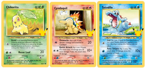 Celebrations First Partners Jumbo Cards Gen 2 Johto