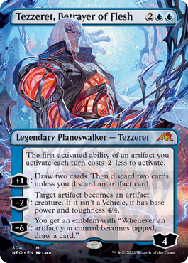 Tezzeret, Betrayer of Flesh (Borderless Art) (foil)