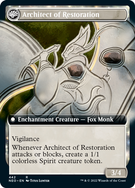 The Restoration of Eiganjo // Architect of Restoration (Extended Art) (foil)