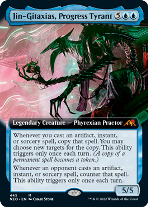 Jin-Gitaxias, Progress Tyrant (Extended Art) (foil) | Kamigawa: Neon Dynasty