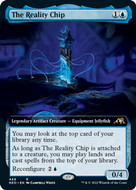 The Reality Chip (Extended Art) (foil) | Kamigawa: Neon Dynasty