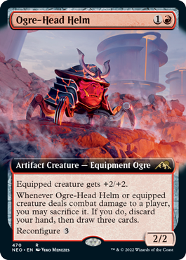 Ogre-Head Helm (Extended Art) (foil)