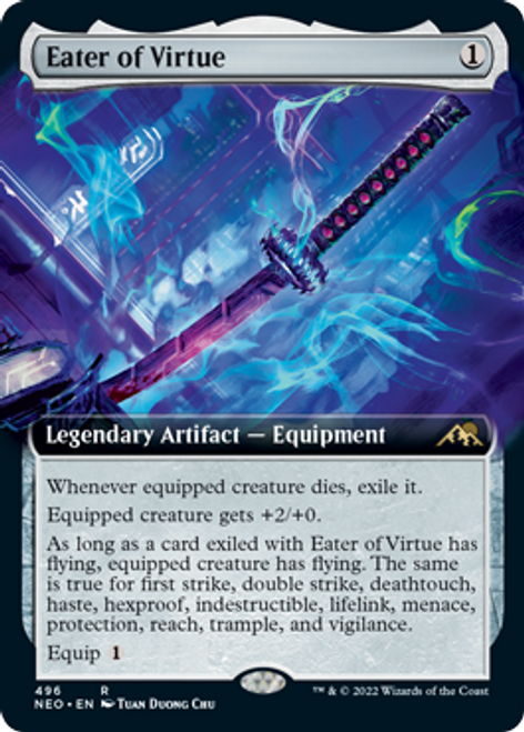 Eater of Virtue (Extended Art) (foil) | Kamigawa: Neon Dynasty