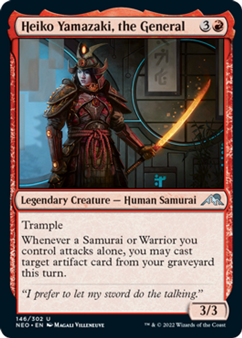 Heiko Yamazaki, the General (foil) | Kamigawa: Neon Dynasty