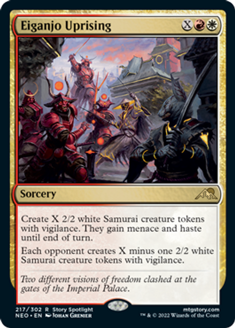 Eiganjo Uprising (foil) | Kamigawa: Neon Dynasty