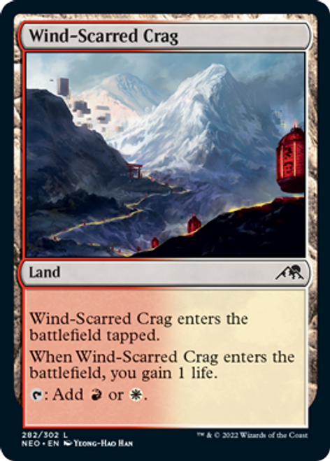 Wind-Scarred Crag (foil) | Kamigawa: Neon Dynasty