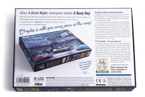 Fallout: Chryslus Showroom - A Quiet Night Jigsaw Puzzle (1000 piece)
