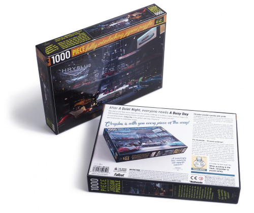 Fallout: Chryslus Showroom - A Quiet Night Jigsaw Puzzle (1000 piece)