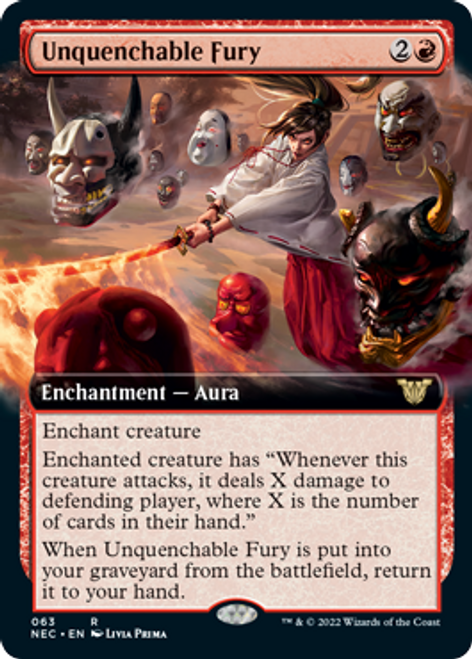 Unquenchable Fury (Extended Art) | Kamigawa: Neon Dynasty Commander