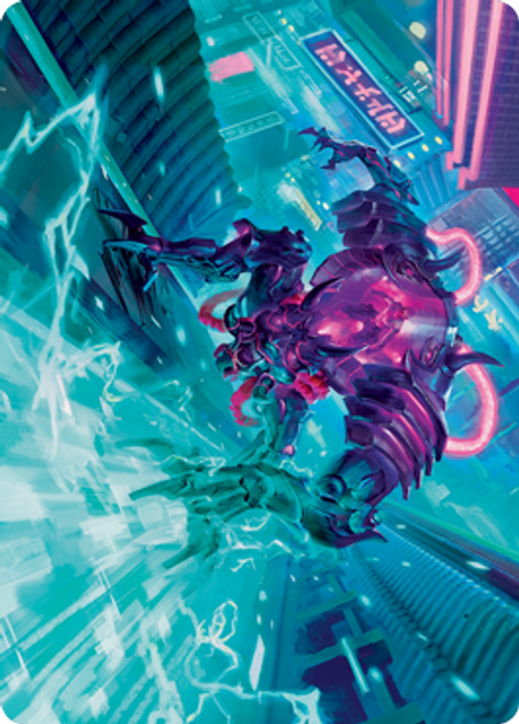 Surgehacker Mech Art Card (#45) | Kamigawa: Neon Dynasty