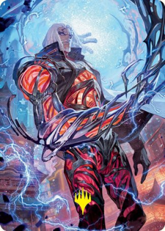 Tezzeret, Betrayer of Flesh Art Card (#54) (Gold Signature)