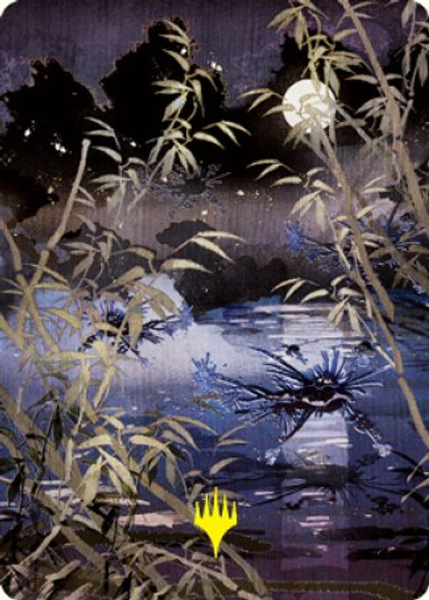 Swamp Art Card (#81) (Gold Signature) | Kamigawa: Neon Dynasty